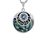 Sky Blue Glacier Topaz Sterling Silver Pendant With Chain 1.65ct