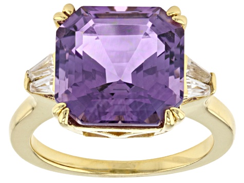 Amethyst 18k Yellow Gold Over Sterling Silver Ring 6.66ctw - FLH034 ...