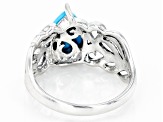 Blue Sleeping Beauty Turquoise Sterling Silver Solitaire Ring