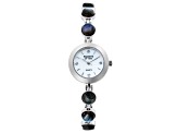 Labradorite Rhodium Over Brass Wrist Watch
