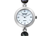 Labradorite Rhodium Over Brass Wrist Watch