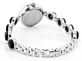 Labradorite Rhodium Over Brass Wrist Watch