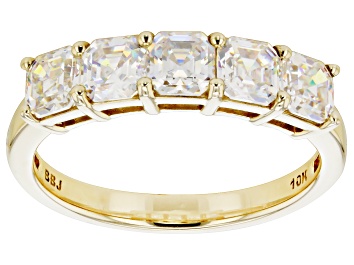Picture of Strontium Titanate 10k yellow gold band ring 2.00ctw