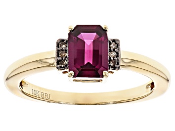 Picture of Grape Color Garnet 10k Yellow Gold Ring 1.04ctw