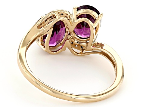 Grape Color Garnet 10k Yellow Gold 2.85ctw