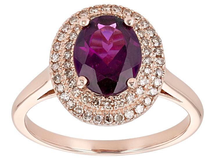 Grape Color Garnet 10k Rose Gold Ring 1.89ctw - GCG137 | JTV