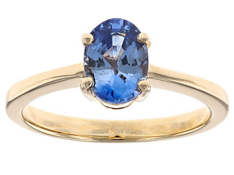 Ceylon Sapphire 14k Yellow Gold Ring 1.51ct