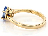 Ceylon Sapphire 14k Yellow Gold Ring 1.51ct