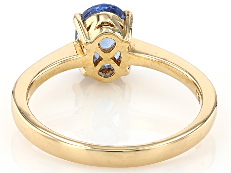 Ceylon Sapphire 14k Yellow Gold Ring 1.51ct