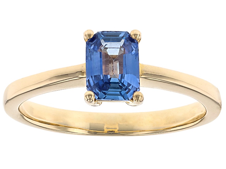 Ceylon Sapphire 14k Yellow Gold Ring 0.91ct