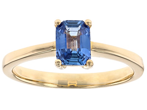 Ceylon Sapphire 14k Yellow Gold Ring 0.91ct