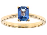 Ceylon Sapphire 14k Yellow Gold Ring 0.91ct