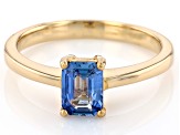 Ceylon Sapphire 14k Yellow Gold Ring 0.91ct