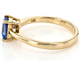 Ceylon Sapphire 14k Yellow Gold Ring 0.91ct
