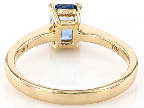 Ceylon Sapphire 14k Yellow Gold Ring 0.91ct