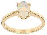 Ethiopian Opal 10k Yellow Gold Ring 1.15ct