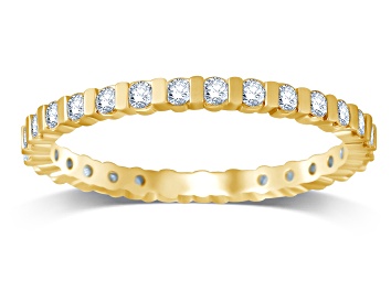 Picture of .50ctw White Diamond 14K Yellow Gold Eternity Band Ring