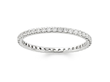 Picture of .50ctw White Diamond 14kt White Gold Eternity Band Ring