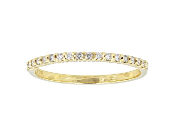 Picture of 0.14ctw White Diamond 10kt Yellow Gold Band Ring
