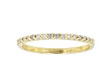 0.14ctw White Diamond 10kt Yellow Gold Band Ring