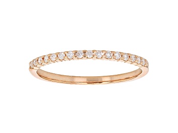 Picture of .14ctw White Diamond 10kt Rose Gold Band Ring