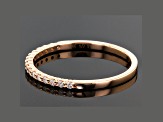 .14ctw White Diamond 10kt Rose Gold Band Ring
