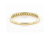 White Diamond 14k Yellow Gold Band Ring 0.25ctw