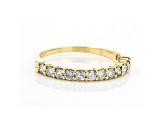 White Diamond 14k Yellow Gold Band Ring 0.50ctw