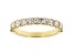 White Diamond 14k Yellow Gold Band Ring 1.00ctw