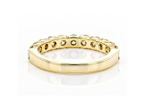 White Diamond 14k Yellow Gold Band Ring 1.00ctw