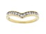 White Diamond 10k Yellow Gold Band Ring 0.20ctw