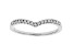 White Diamond 10k White Gold Band Ring 0.10ctw