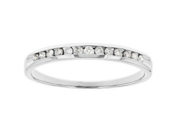 Picture of White Diamond 14k White Gold Band Ring 0.15ctw