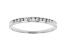 White Diamond 14k White Gold Band Ring 0.15ctw