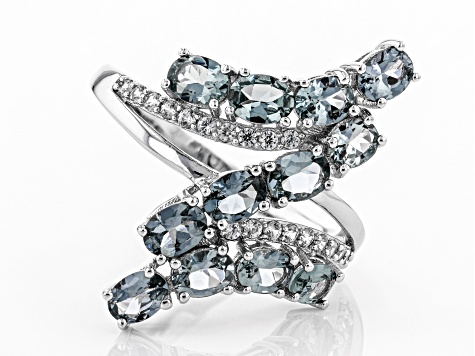 Platinum Color Spinel Rhodium Over Silver Ring 2.16 ctw