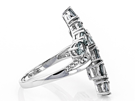 Platinum Color Spinel Rhodium Over Silver Ring 2.16 ctw