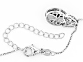 Black Ethiopian Opal Sterling Silver Slide With Chain .60ct