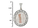 Various Brazilian Tourmaline in Quartz Matrix Silver Enhancer With Chain