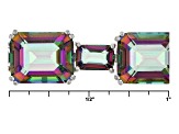 Multicolor Quartz Rhodium Over Sterling Silver Bracelet 37.81ctw