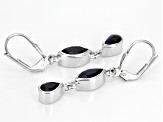 Blue Iolite Sterling Silver Earrings 1.82ctw