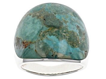Picture of Blue Kingman Turquoise Sterling Silver Ring