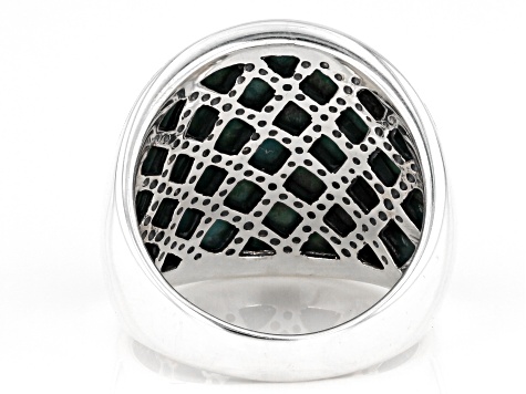 Blue Kingman Turquoise Sterling Silver Ring - HAH269 | JTV