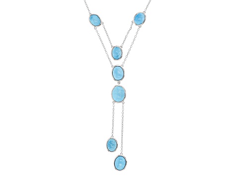 Blue Sleeping Beauty Turquoise Sterling Silver Necklace