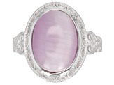 Pink Kunzite Sterling Silver Ring