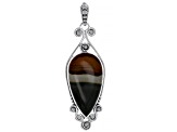 Polychrome Jasper Sterling Silver Pendant