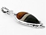 Polychrome Jasper Sterling Silver Pendant