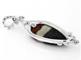 Polychrome Jasper Sterling Silver Pendant