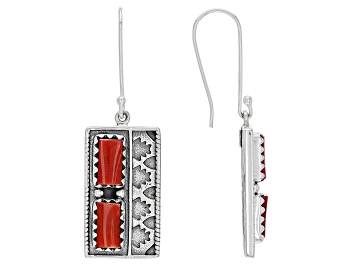 Picture of Bamboo Coral Sterling Silver Earring