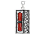 Bamboo Coral Sterling Silver Pendant