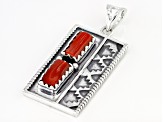 Bamboo Coral Sterling Silver Pendant